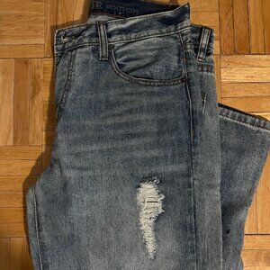 Mens Rustic Blue Jeans